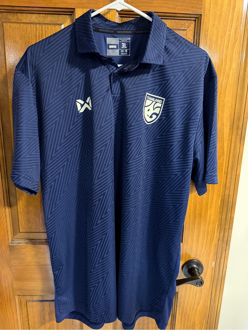 2024/25 Thailand National Football Team Warrix Polo Soccer Shirt 3L Blue xl/xxl